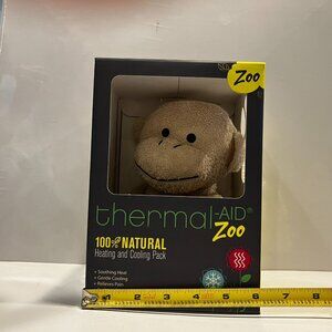 Thermal-Aid Jo Jo The Monkey Washable Heating Pad & Ice Pack Plush Hot/Cold NEW